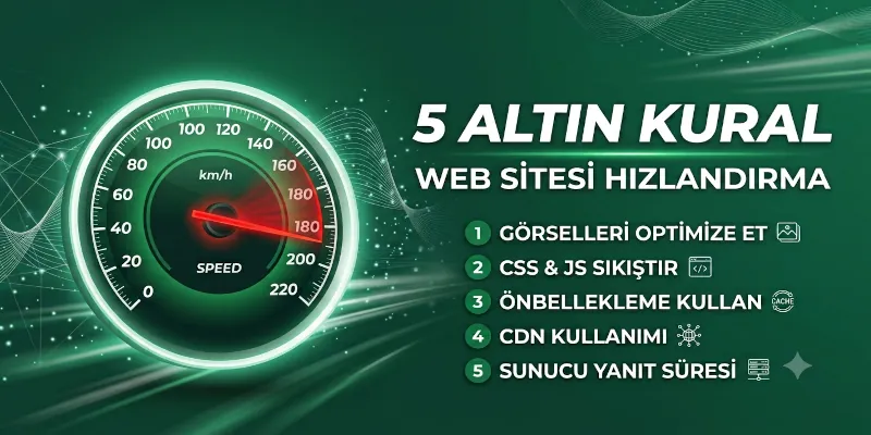 Web Sitenizi Hızlandırmanın 5 Altın Kuralı